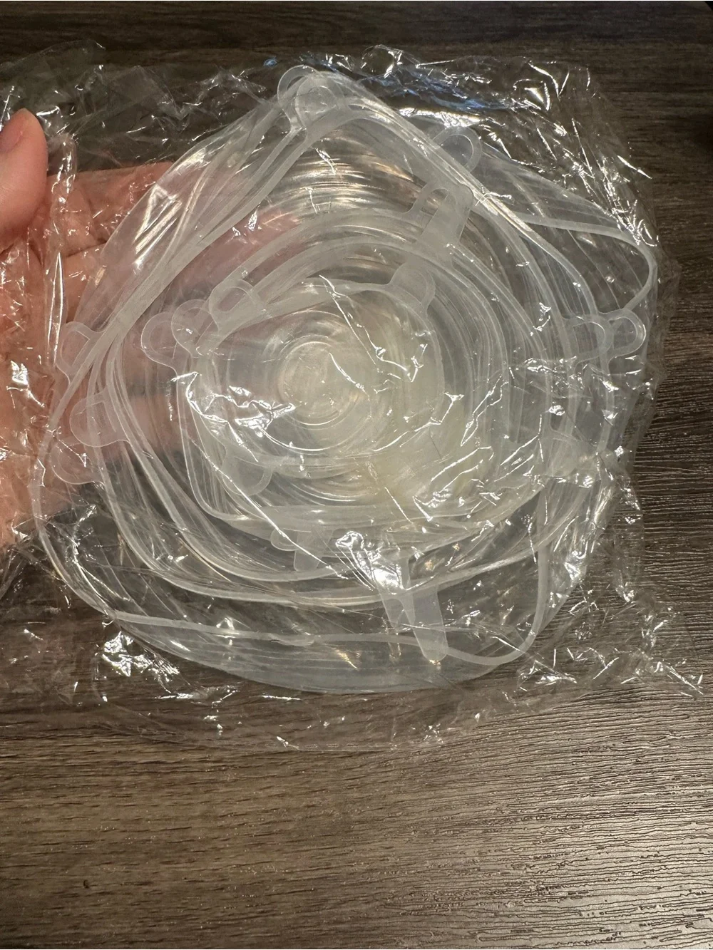 Clear Silicones Bowl Covers, various sizes, New in package